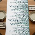 thumbnail image 5 of Table Runners 70 Inches Long Dress Scarves, Teal Green Eucalyptus Leaves Farmhouse Coffee/Dining/Kitchen Table Decor, Holiday Table Runner, Spring Plants Leaves Country 13x70 Inch, 5 of 9