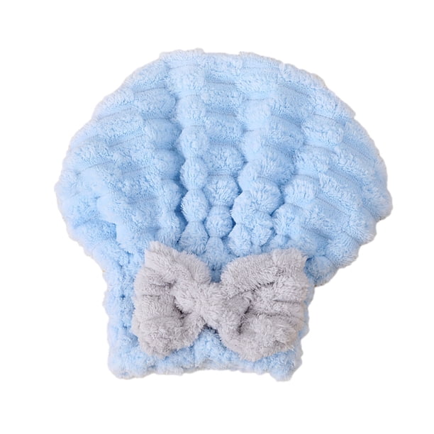 Gorro para secar el cabello, toalla absorbente con lazo, control de frizz, secado rápido, turbante para cabello mojado, para mujer, baño, ducha, spa