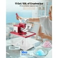 thumbnail image 3 of VEVOR Commercial Ice Crusher 661LBS/H Electric Snow Cone Maker Shaved Ice Red, 3 of 9