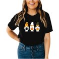 thumbnail image 4 of Blusa de manga corta de verano con estampado de Halloween vintage para mujer Pompotops  hfajkhk139555, 4 of 9
