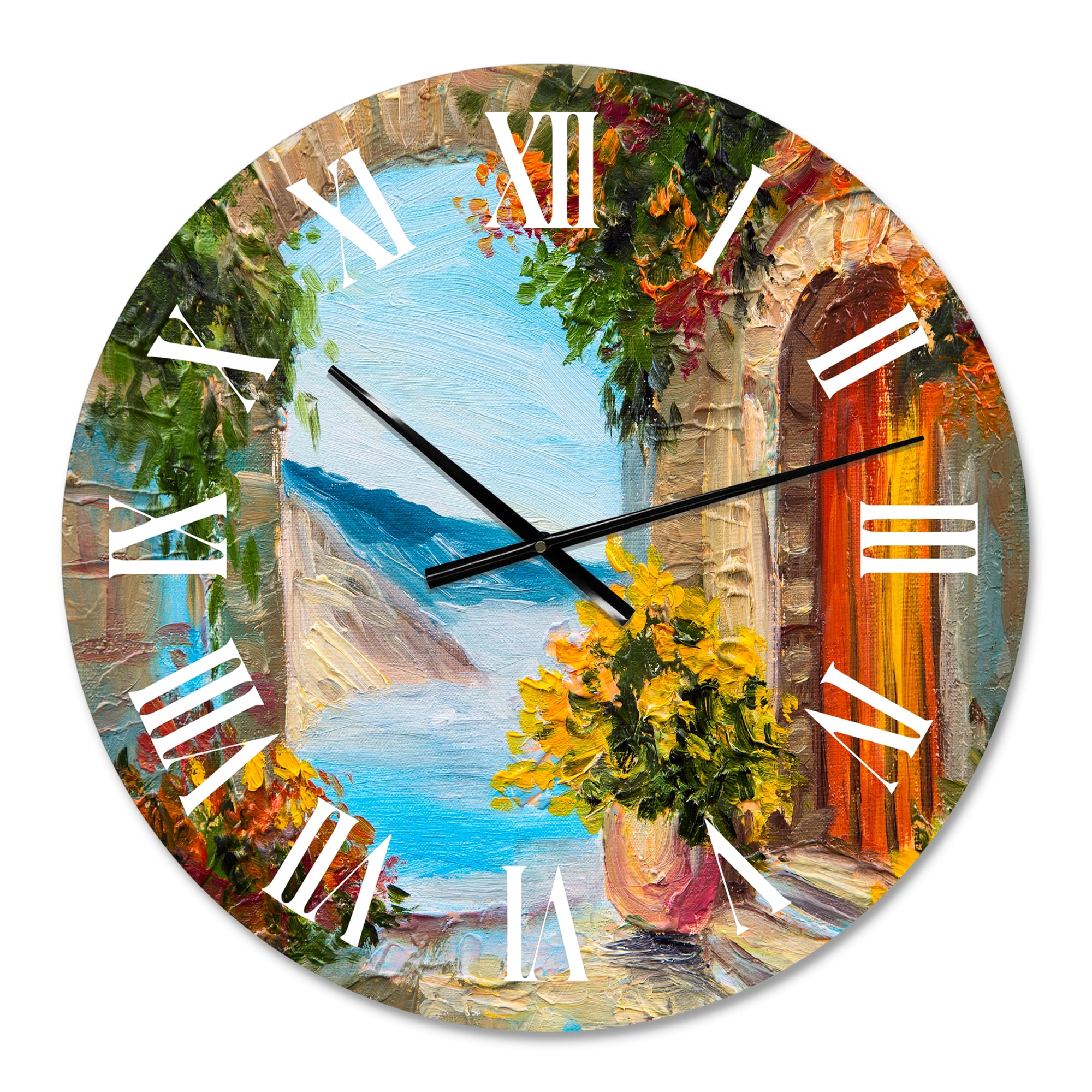 Designart 1 in Coastal Wall Clock