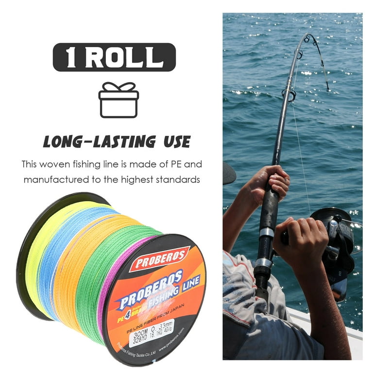 2 Rolls Sea ​​fishing Multicolored Line Braided Gear Tackle