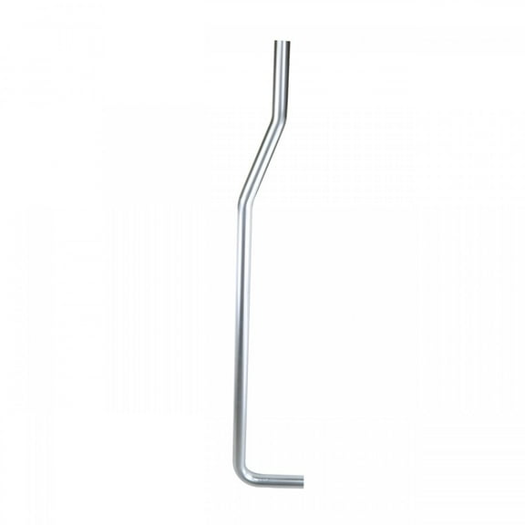 Renovators Supply Satin Nickel Brushed L Flush Pipe For Rear Entry High Tank Toilet