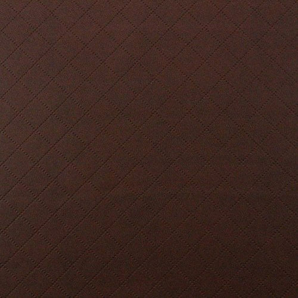 Richloom 10 Yard Lot Fabric Tough Faux Leather Pleather Vinyl Gorman Saddle Diamond SS30