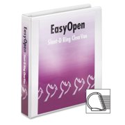Cardinal EasyOpen Clearvue Slant D-Ring Binders 1 1/2" Binder Capacity - Letter - 8 1/2" x 11" Sheet Size - 350 Sheet Capacity - 1 3/5" Spine Width - 3 x D-Ring Fastener(s) - 2 Inside Front & Back Poc