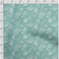 thumbnail image 3 of Soimoi Sea Shell Print, Poly Taffeta Fabric, Decor Sewing Fabric by The Yard 56 Inch Wide, Decorative Fabric for Outdoor Upholstery, Umbrellas and Home Accents, Mint Green, 3 of 5