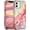 Rose Gold, variant on CASEFIV YTC8444-37 Protective Back Cover Cell Phone Case for iPhone 12/12 Pro, Glaze Purple
