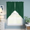 thumbnail image 6 of Pure Olive Green Kitchen Window Curtains, Swag Curtains Valance for Bedroom Living Room Bathroom, Simple Solid Color Rod Pocket Window Treatment Curtain Block Drapes 2 Panels 36"x63", 6 of 9