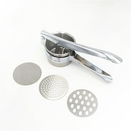 

Up to 30% off Kitchen Uhuya 15 Ounce Potato Grinder Heavy-duty Stainless Steel Potato Grinder Mashed Potato Grinder Kitchen Tool with 3 Interchangeable Disc Molds