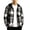 Black, variant on Boys Hooded Plaid Button Down Shirt Jacket, Long Sleeve Casual Flannel Outwear with Pocket, Lightweight Fall Coat for Kids Ages 5-15 Years,Orange_9-10Years