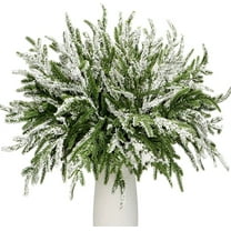 24 Pcs Norfolk Pine Branches 14" Artificial Pine Needles Branches Fake Greenery Picks Norfolk Pine Stems for Christmas Tree Vase Fillers DIY Crafts Garland Wreath Home Decor (No Red Berry)