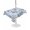 Blue, Sky Blue, White, variant on Outdoor Tablecloth with Umbrella Hole for Patio/Picnic/Party/Camping, Blue Crab Coastal Waterproof Table Cloth Rectangle Table Cover Washable, Summer Beach Coral Conch Shell (60"x 84")