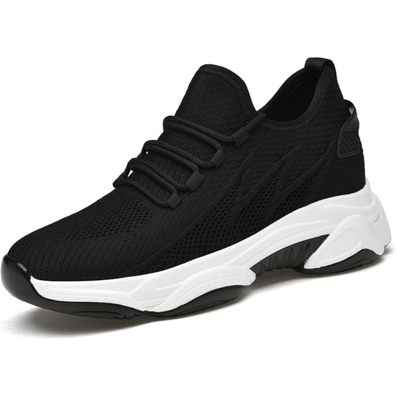 Ymbolf Tallure Sneakers, 4 Inch Hidden Height Increase Shoes, Lightweight Breathable Walking Sneakers with Arch Support and Non-Slip Sole
