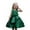 Dark Green, variant on XEGLSBU Toddler Christmas Dress 3T Elegant Satin Girls Party Dress with Puffy Sleeves and Flowy Skirt for and Celebrations Navy Size 6-7 Years