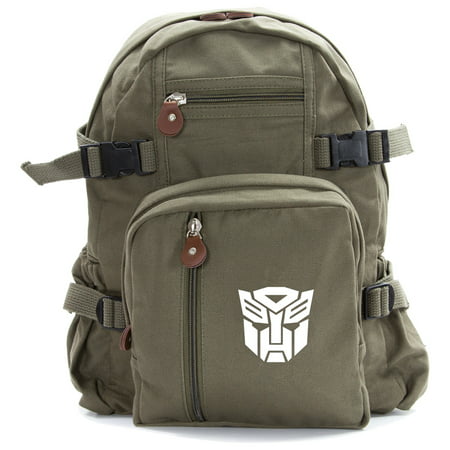 Transformers Robots in Disguise Autobot Logo Canvas School Backpack Book