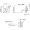 thumbnail image 5 of Black Automatic Door Lock with 6 Screws for Patio/Garden/Door, 5 of 5