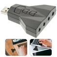 thumbnail image 1 of OULII Usb Stereo Adapter Audio Jack Usb Converter 3D Stereo Sound for 1Pack, 1 of 1