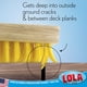 thumbnail image 3 of Cepillo para fregar cubiertas, escoba Lola Products, cerdas duraderas, 9 unidades, 3 of 7