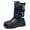 Blue, variant on Men's Boots Winter Boots Insulated Mid Calf Outdoor Boots With Sole For Cold Weather