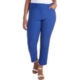 thumbnail image 4 of Hilary Radley Women Mid-Rise Stretch Pull-On Ankle Pant (Mazarine Blue,Large), 4 of 8