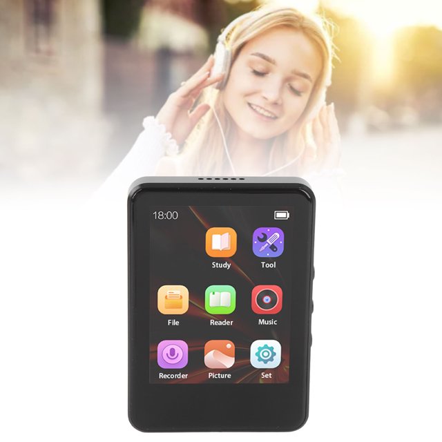Lecteur MP3 2.8 Po Écran Tactile Complet Lecture Vidéo avec Haut-Parleur E-Books Podomètres Appareil Musical Portable X5