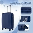 thumbnail image 3 of 3 Piece Rolling Luggage Set Carry on Luggage Spinner Wheel Lightweight Suitcase with TSA Lock 20in24in28in, 3 of 7
