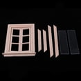 thumbnail image 4 of 1/12 Casa de en Miniatura Puerta de Pantalla Hueca Externa + Ventana Sin 3 Piezas, 4 of 7