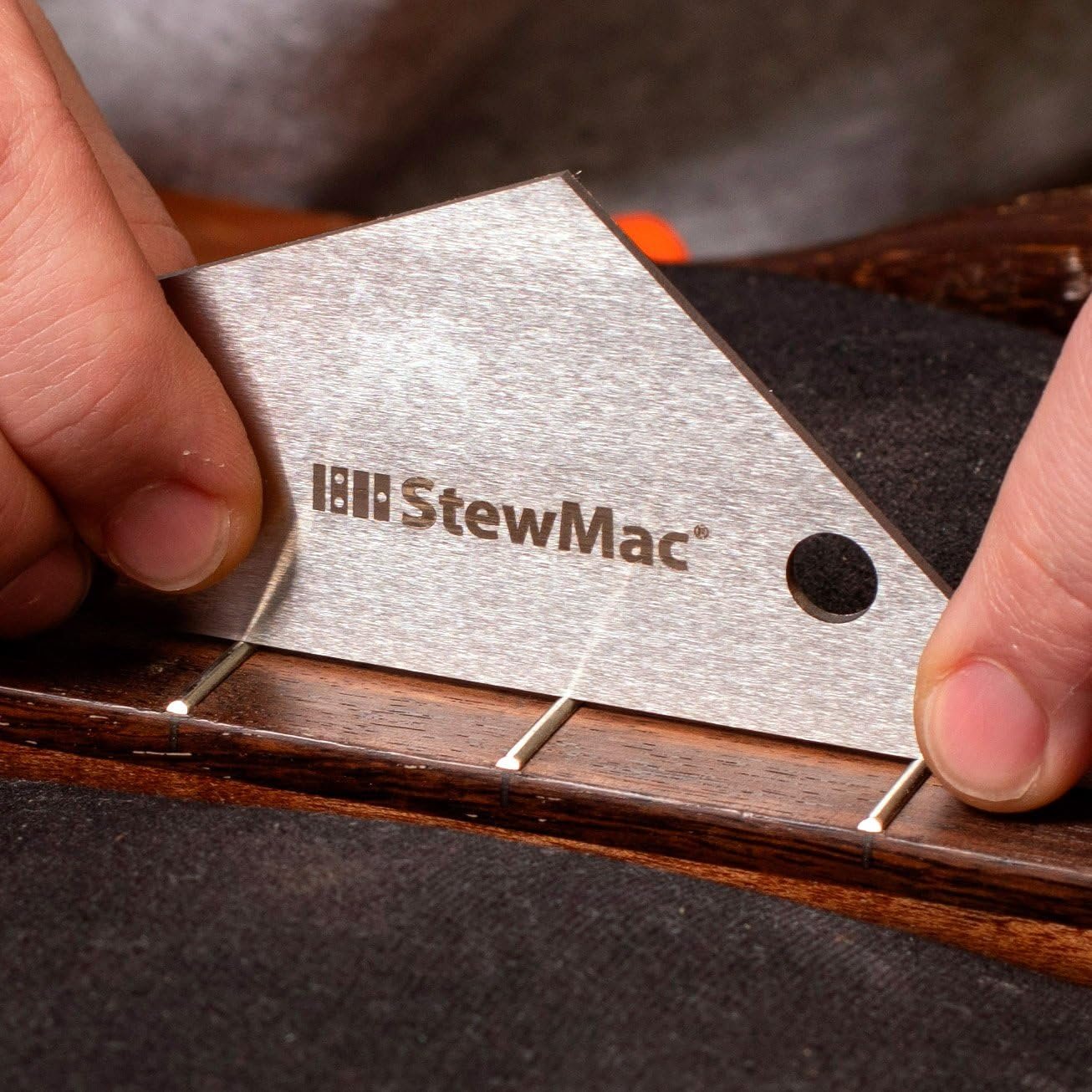 StewMac Precision Fret Guitar Tool Trio, Imperial  String Action Gauge, Fret Rocker, Fret Kisser for Guitar Setup & Repair