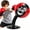 black and red, variant on Desktop Punching Bag, Strong Suction Cup Tabletop Boxing Ball for Stress Relief, Home and Office Use, Black and Red