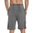 thumbnail image 5 of MoFiz Men's Solid Bamboo Pajama Shorts with Pockets Loungewear 3-Pack for Men, 5 of 6