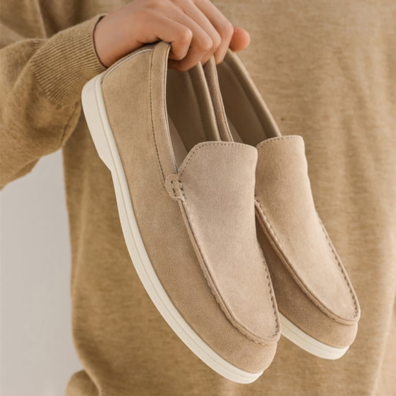 Men Casual Shoes Classic Luxury Loafers For Men Faux Suede Soft Slip On Walking Shoes Comfort Dress Shoes Business Casual Sneakers