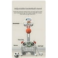 thumbnail image 6 of Baby Playpen with Kids Slide Set, Large Play Yard with Slide and Versatile Basketball Set, Fence for Toddlers,Grey&White, 6 of 17