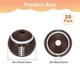 thumbnail image 3 of 25-Pack Cuentas de Balón Deportivo 12mm Marrón Redondas Sueltas de Goma Rugby para Manualidades/ Pulsera/ Collar, 3 of 7