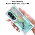thumbnail image 4 of Samsung Galaxy Z Ford 4 Case, Rosebono Hybrid Dual Layer Graphic Design Pattern Heavy Duty Protection Case For Samsung Galaxy Z Ford 4 (Green Marble), 4 of 4