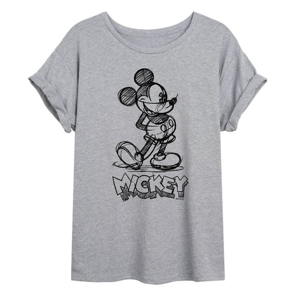 Mickey & Friends - Mickey Sketch - Women's Oversized T-Shirt