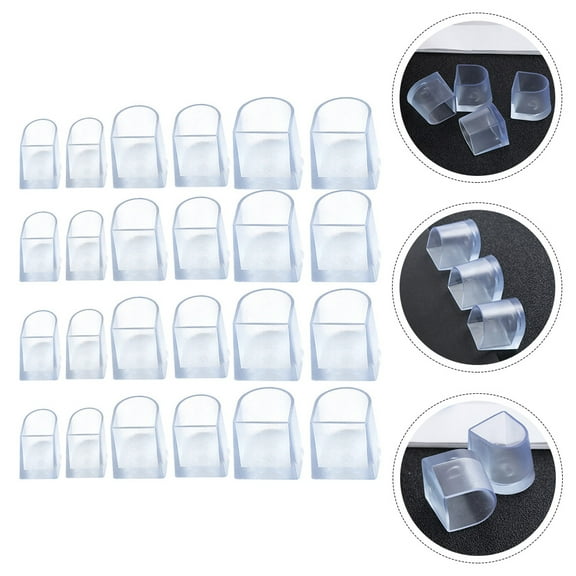 12 Pairs Transparent High Heel Protectors Caps, Clear Heel Covers, Non- Heel Tips for Wedding, Party, and Daily Wear