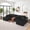 Black, variant on AISWORD 132" U Shaped Modular Sectional Sofa, Comfy Cloud Boneless Sofa with Chaise and Side Pockets, Memory Foam Sleeper Sofa for Living Room, Beige