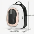 thumbnail image 2 of Sac à Dos pour Chat Respirant Léger Protection Grande Capacité Capsule Spatiale Transparente Sac à Dos de Transport pour Chat Portable Extérieur Bandoulière Épaissie, 2 of 4