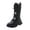 Black, variant on Huanglei Stylish Girls Boots For Autumn And Winter Lined Casual Long Boots For Comfortable Wear Fashionable High Ankle Design For Young Fashionistas Cowgirl Boots for Girls 4-4.5 Years