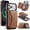 Brown, variant on Dteck Magnetic Detachable Phone Case for iPhone 17 Pro Max Wallet with RFID Blocking Card Holder, Compatible with MagSafe,Coffee