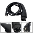 thumbnail image 4 of GJX Charging Power Cord Assembly Fits for Evolution ICON EV Golf Carts, UL Listed, Replaces OEM# 2.04.0620 (Black 10ft), 4 of 4