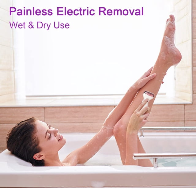 EIGTHTAIL Rasoir Électrique pour Femmes 4 en 1 Épilation Corporelle pour Femmes Rasoir Portable pour Dames Tondeuse pour Femmes Rechargeable par USB Étanche IPX7