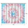 thumbnail image 5 of Colorful Tie Dye Pattern Shower Curtain 84"x72" ,Bathroom Decorative Shower Curtains Set with 12 Hooks,Modern Waterproof Washable Shower Curtain, 5 of 6
