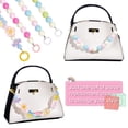 thumbnail image 4 of 4Pcs 4 Style Acrylic Beaded Bag Straps with Alloy Spring Gate Rings Bag Replacement Accessories Mixed Color 262mm and 302x26mm 1pc/style, 4 of 6