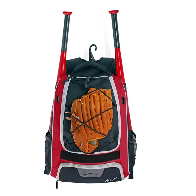 Mochila de béisbol Bolsa de deportes de béisbol Gran capacidad para casco de murciélago Guantes Zapatos