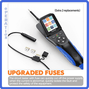 VDIAGTOOL V500 Pro Automotive Circuit Breaker Finder, Power Probe Tester, 9/30V Electrical Open Short Circuit Finder, Digital Multimeter/Oscilloscope/Relay Tester/Injector Test