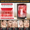 thumbnail image 4 of FICISOG Upgraded Infrared Sauna Box with 3L&1200W Steamer, Home Portable Steam Sauna Tent with Chair, 2.9'x2.9'x5.9' Large Size Personal Spa Steam Sauna Room with Remote Control, 9 Levels Heating, 4 of 13