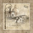 thumbnail image 2 of Mallett, Keith 12x12 Gold Ornate Wood Framed with Double Matting Museum Art Print Titled - When in Rome, 2 of 4