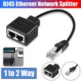 thumbnail image 2 of Gigabit Ethernet Splitter Rj45 Male To 2 Female Adapter Cable Ethernet Socket Connector Extension Cable, 2 of 8