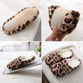 thumbnail image 5 of Leopard Plush House Slippers for Women and Men, 5 of 6